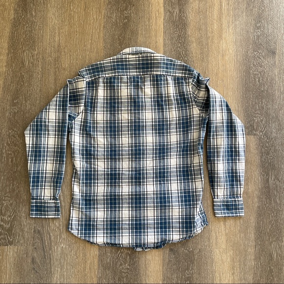 J. Crew Blue Paid Button Down Shirt - Picture 3 of 5